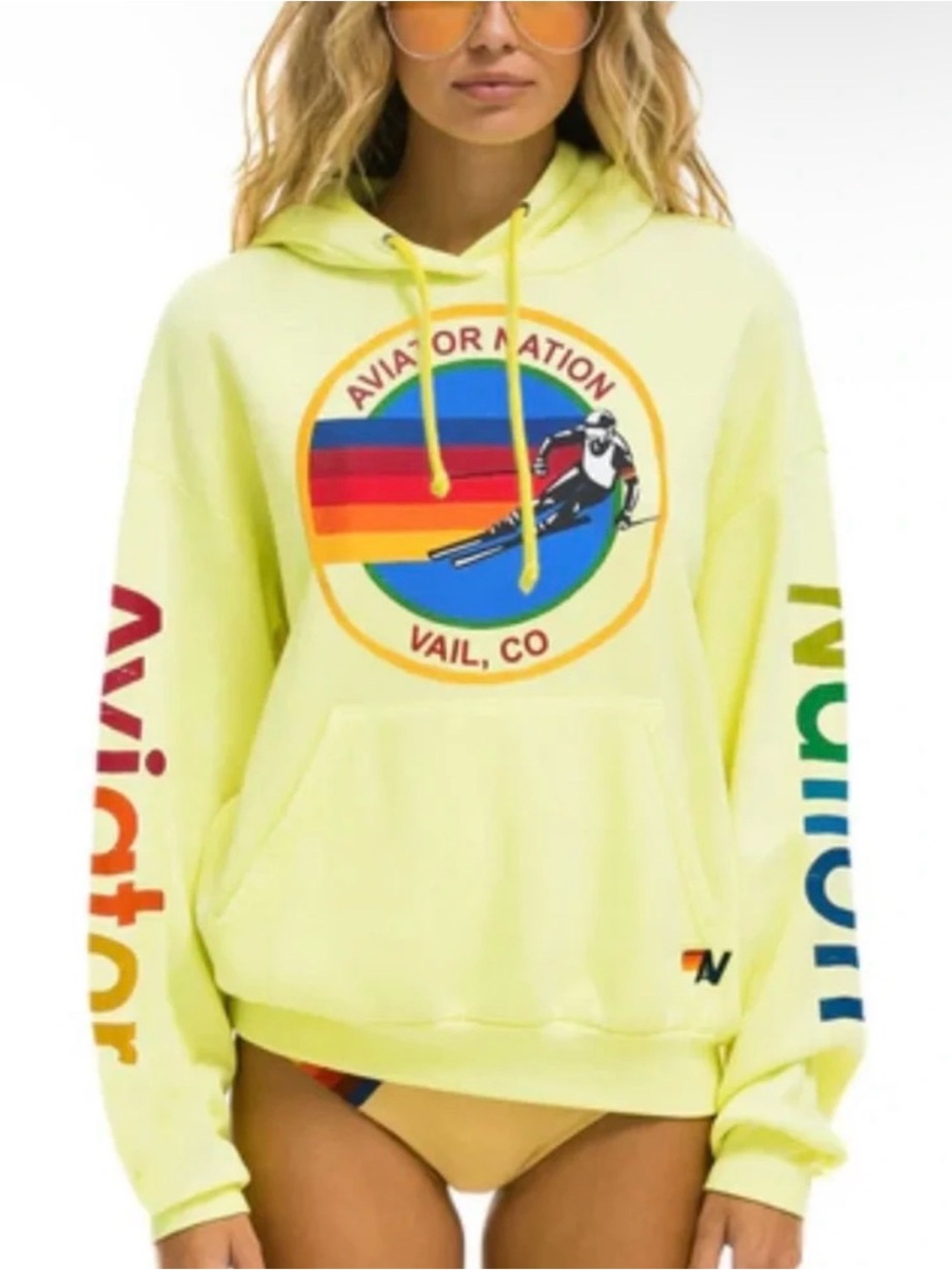 Aviator Nation Hoodie size S and Classic Logo hat bundle
